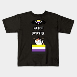 Nonbinary flag Kids T-Shirt